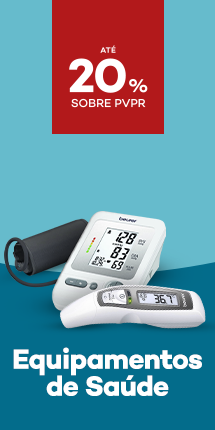 Equipamentos de Saude com destaque promocional de at&eacute; 20% sobre pre&ccedil;o de Venda ao P&uacute;blico Recomendado